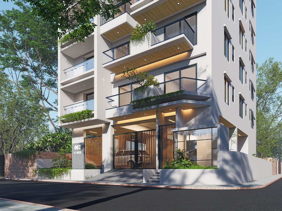 A minimalist expression of modern city living at Jolshiri abashon
